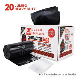 Jumbo 3ML Heavy Duty Contractor Bags-20Roll