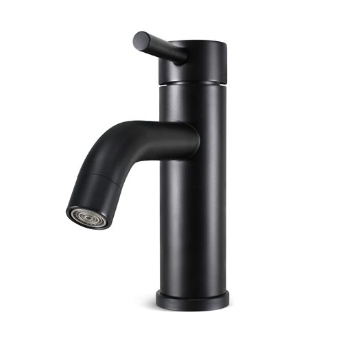Single Handle Basin Bathroom Faucet, Matte Black, 1.2 GPM