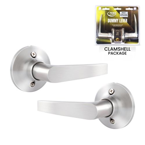 2 PCs Dummy Lever Handle, Stainless Steel Finish US32D