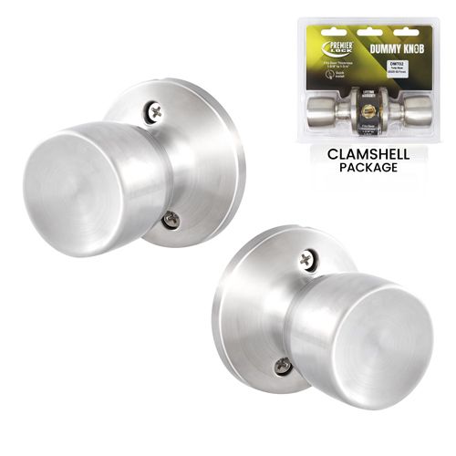 2 PCs Dummy Knobs, Tulip Style, Stainless Steel Finish US32D