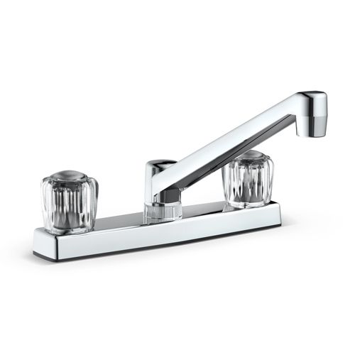 2 Handle Kitchen Faucet Non-Metallic - Fits 8