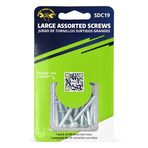 20 PC. Assorted Size Large Screws with Storage Case