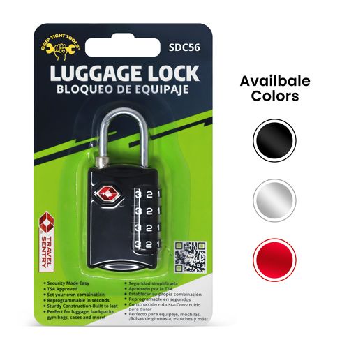 4 Dial Numerical Luggage Lock
