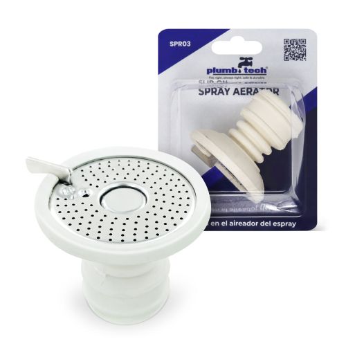 Slip-On Flexible Rubber Spray Adapter with Stainless Steel Strainer