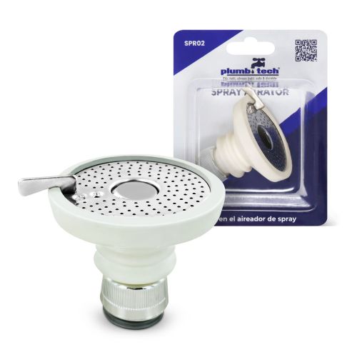 Thread-On Flexible Rubber Spray Adapter with Stainless Steel Strainer
